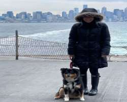 She enjoys spending time and having a walk with her dog, Pip.